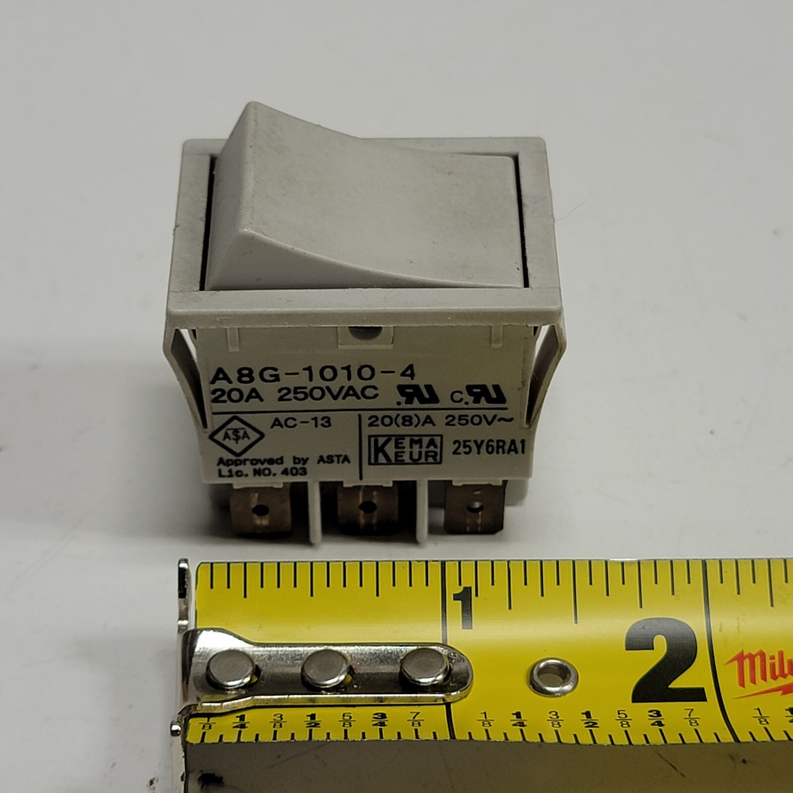 OEM Sharp Printer Power Switch OMRON 20A 250VAC A8G-1010-4
