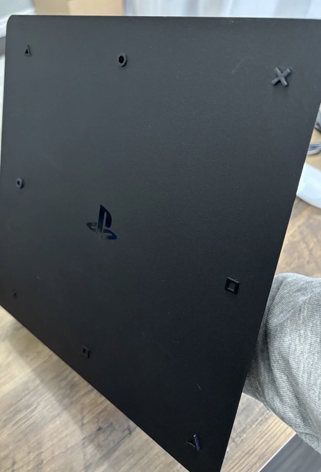 PS4 Slim Console 1TB + 2 Controllers (White & Camo) + Cables – Tested Working