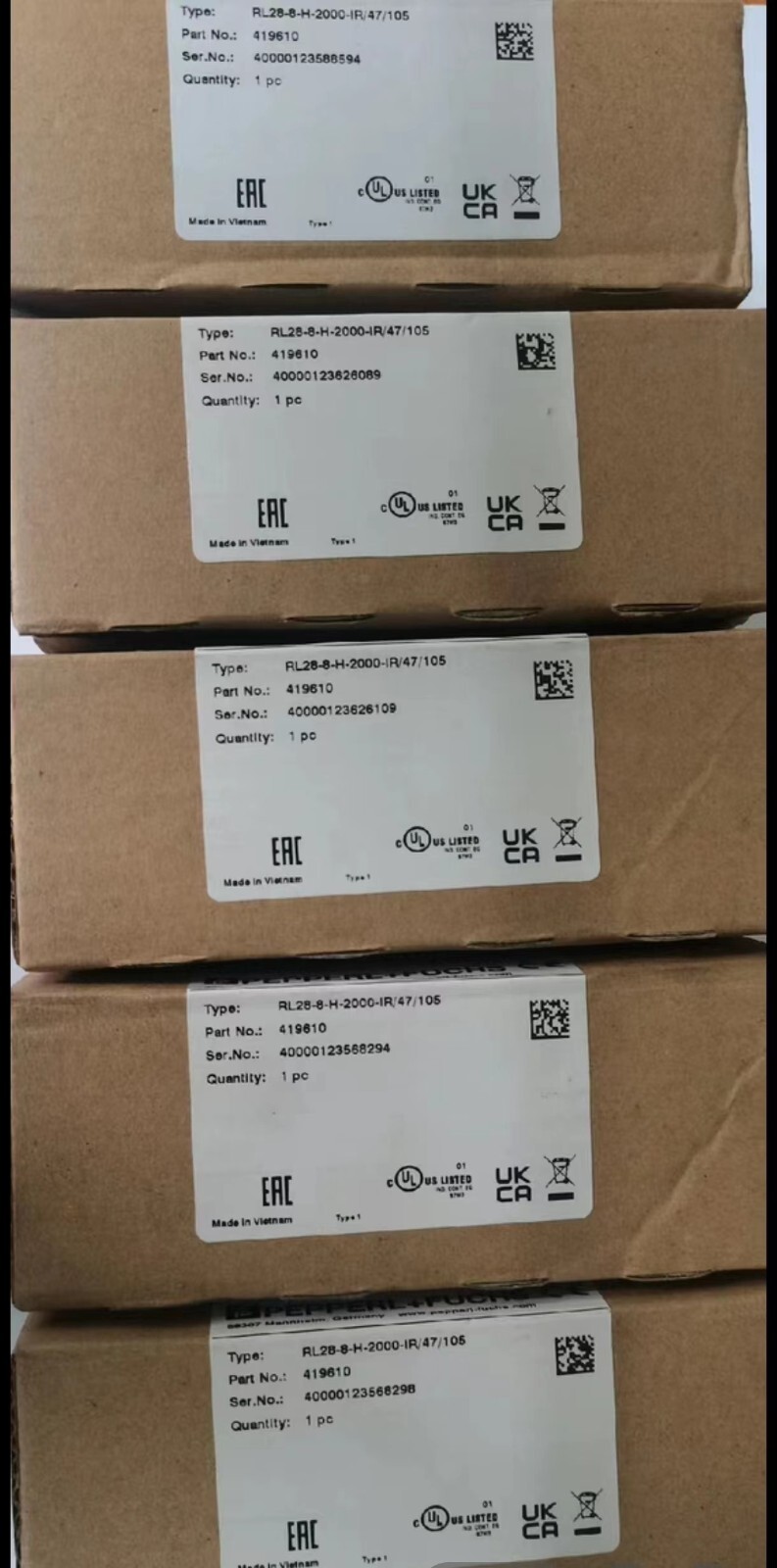 Pepperl-Fuchs RL28-H-2000-IR/47/105 IN NEW BOX ALL NEW