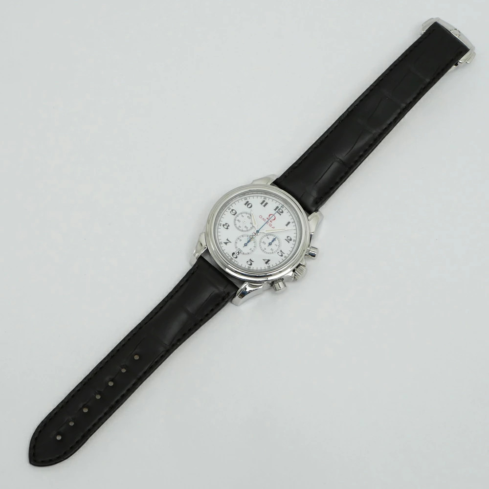 OMEGA Watch De Ville Co-Axial Chronograph 4846.20.32 Turin Olympics 2006 w/Box