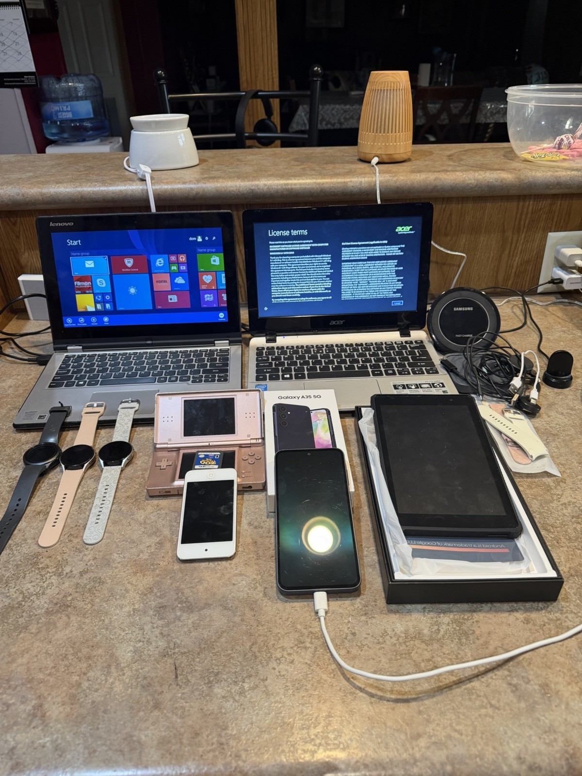 Lenovo Acer Samsung Apple Nintendo Mixed Lot Laptops Tablets Phones Smartwatches