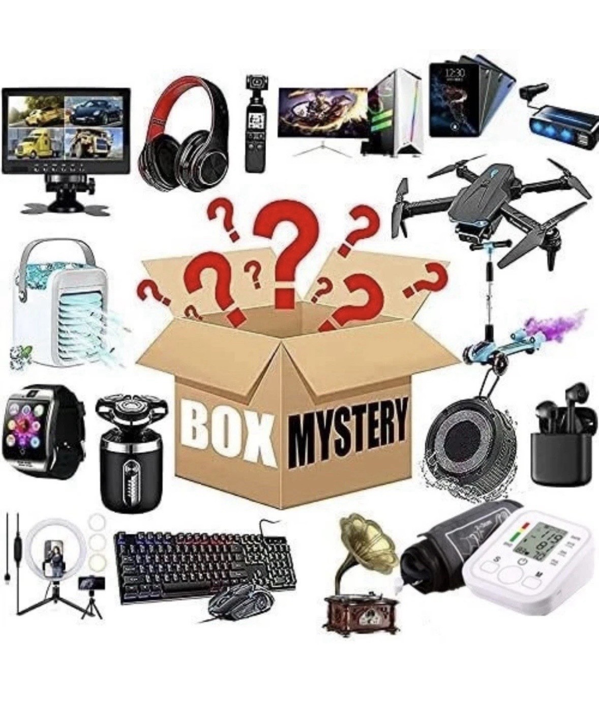 Amazon Mystery Box Mixed Consumer Electronics Lot, Unclaimed Mixed Lot