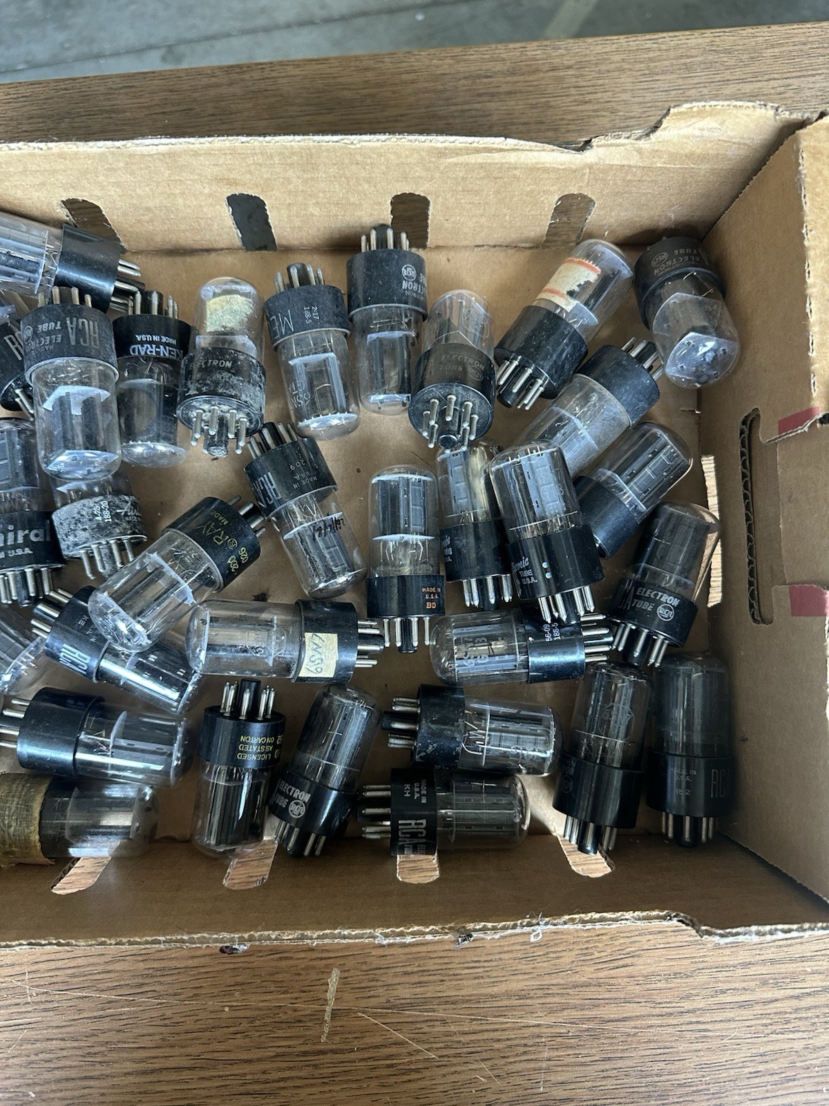 38 6SN7 TUBES, Used Old USA. RCA, Etc.