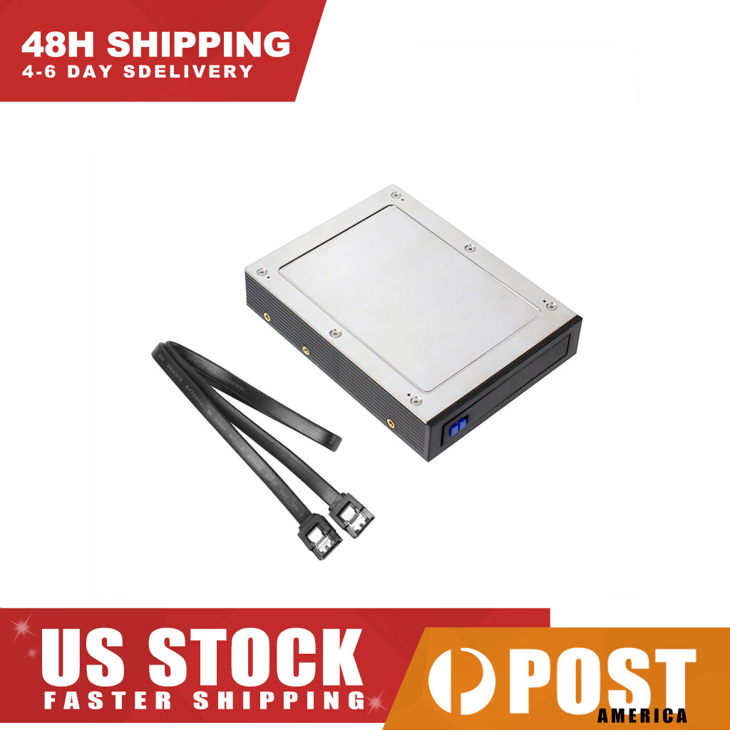 2.5″ Internal Floppy Bay For HDD SSD Hard Drive SATA III Tray-Less Mobile Rack
