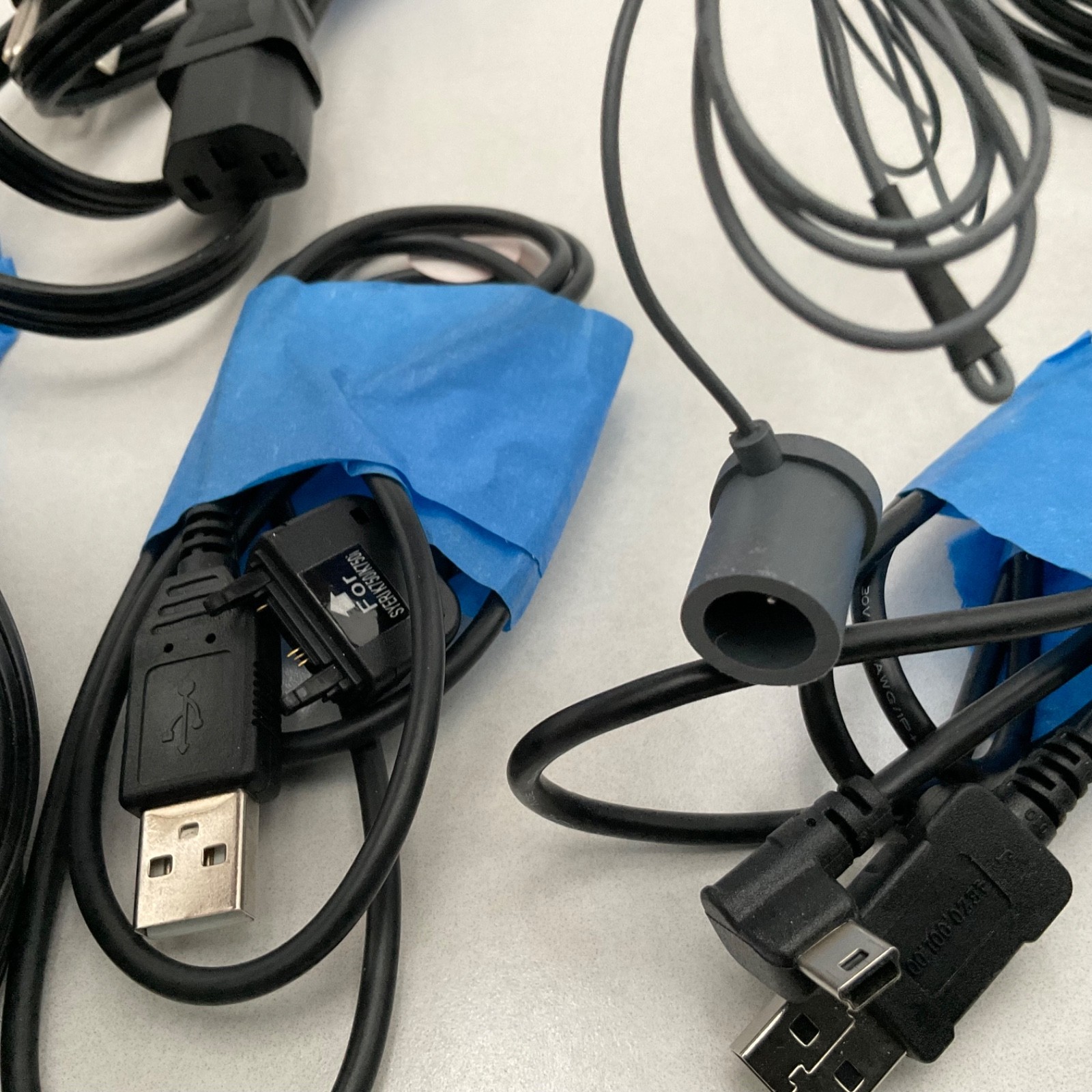 Mix Lot Electronic Cables USB Power Cords Mini USB Samsung Adapter ComputerCable