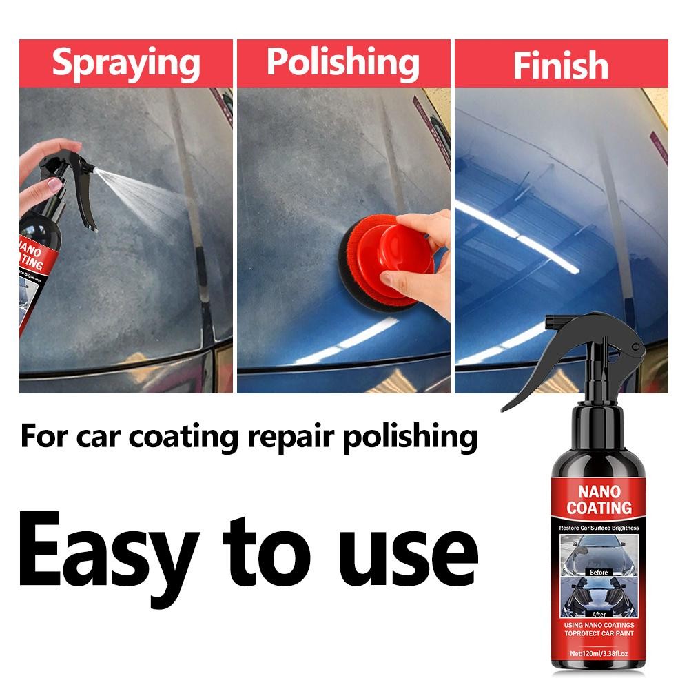 Graphene Nano Ceramic Car Coating Kit, Universal Pro Paint Protection Gloss UV