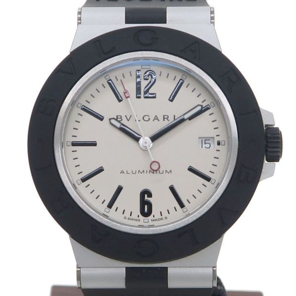Bvlgari Aluminum 40mm BB40AT Men’s Watch Box Round Date Dial Accessary Auth