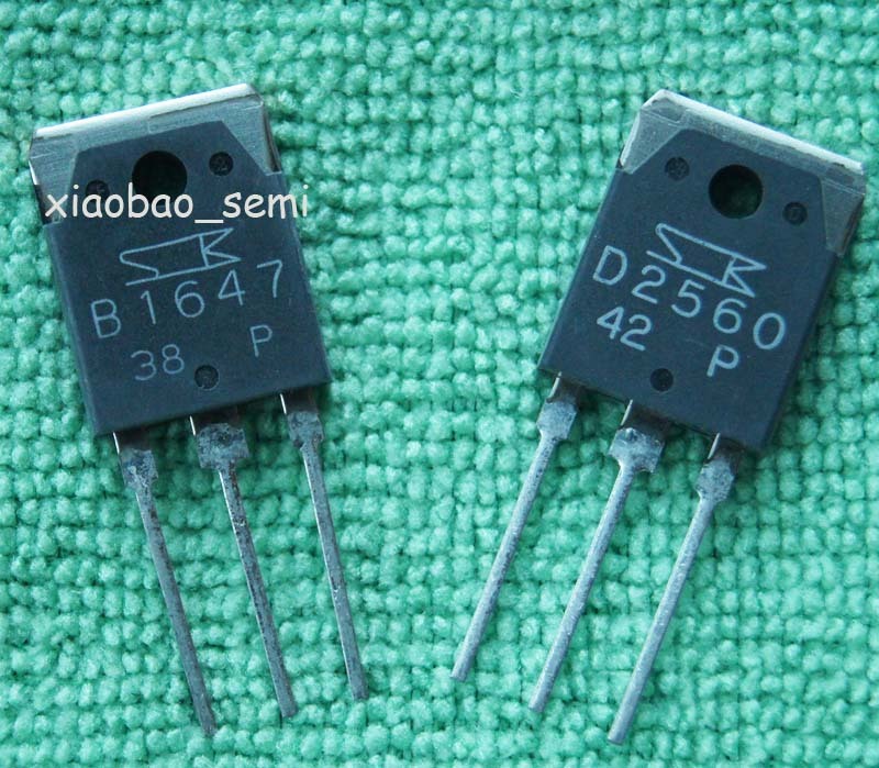 2pairs(4pcs) 2SB1647 & 2SD2560 Original SANKEN Transistor B1647 & D2560 TO-3P