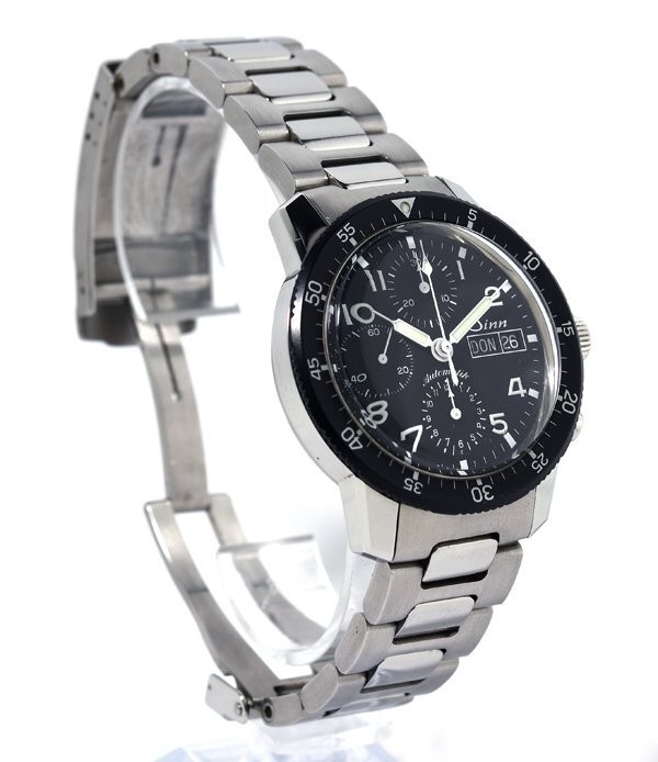 Sinn Watch Instrument 103.B.SA.AUTO Chronograph Automatic Black Dial Wristwatch