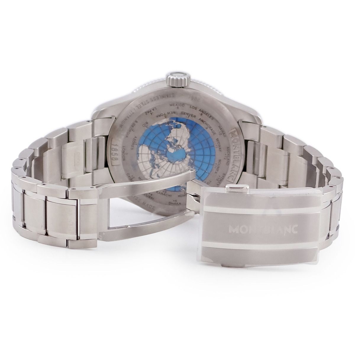 Montblanc Watch MB129616 1858 GMT Automatic Blue Silver Men’s