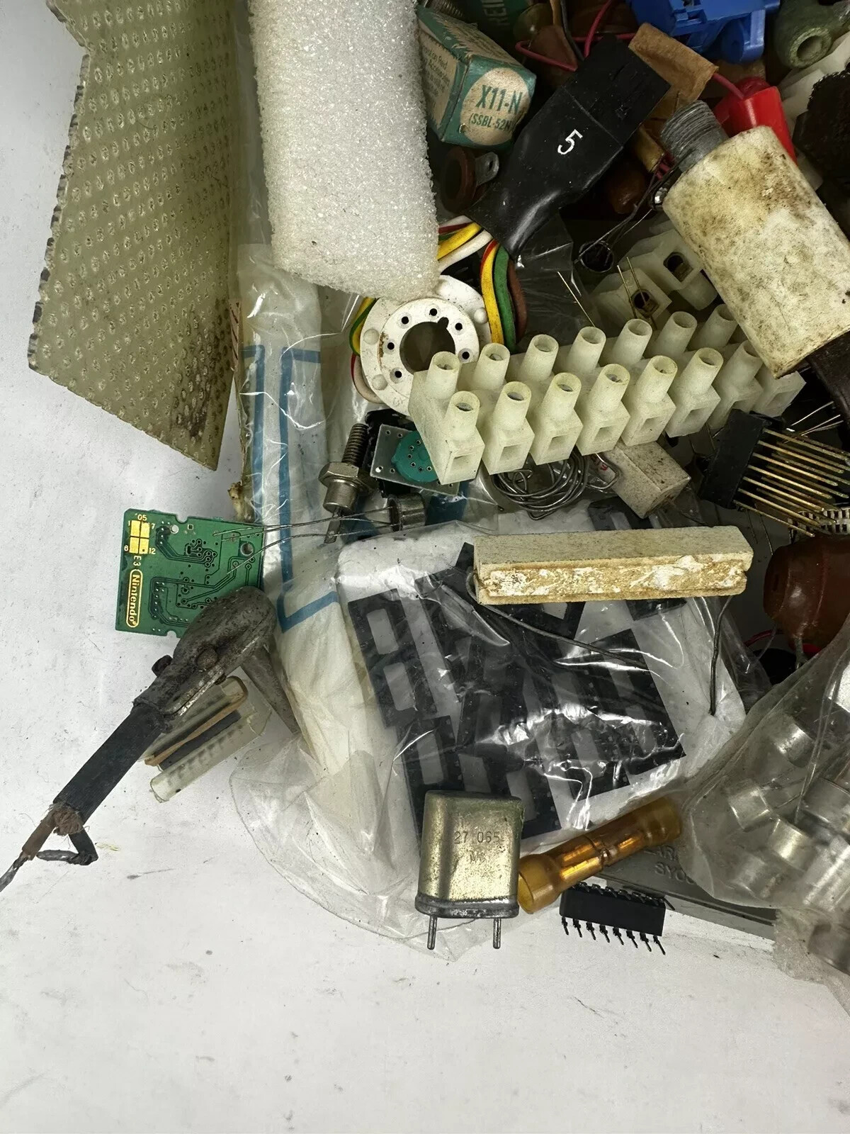 Huge Lot Of Transformers, Capacitors, Semiconductors, Transistors, IC chips, Etc