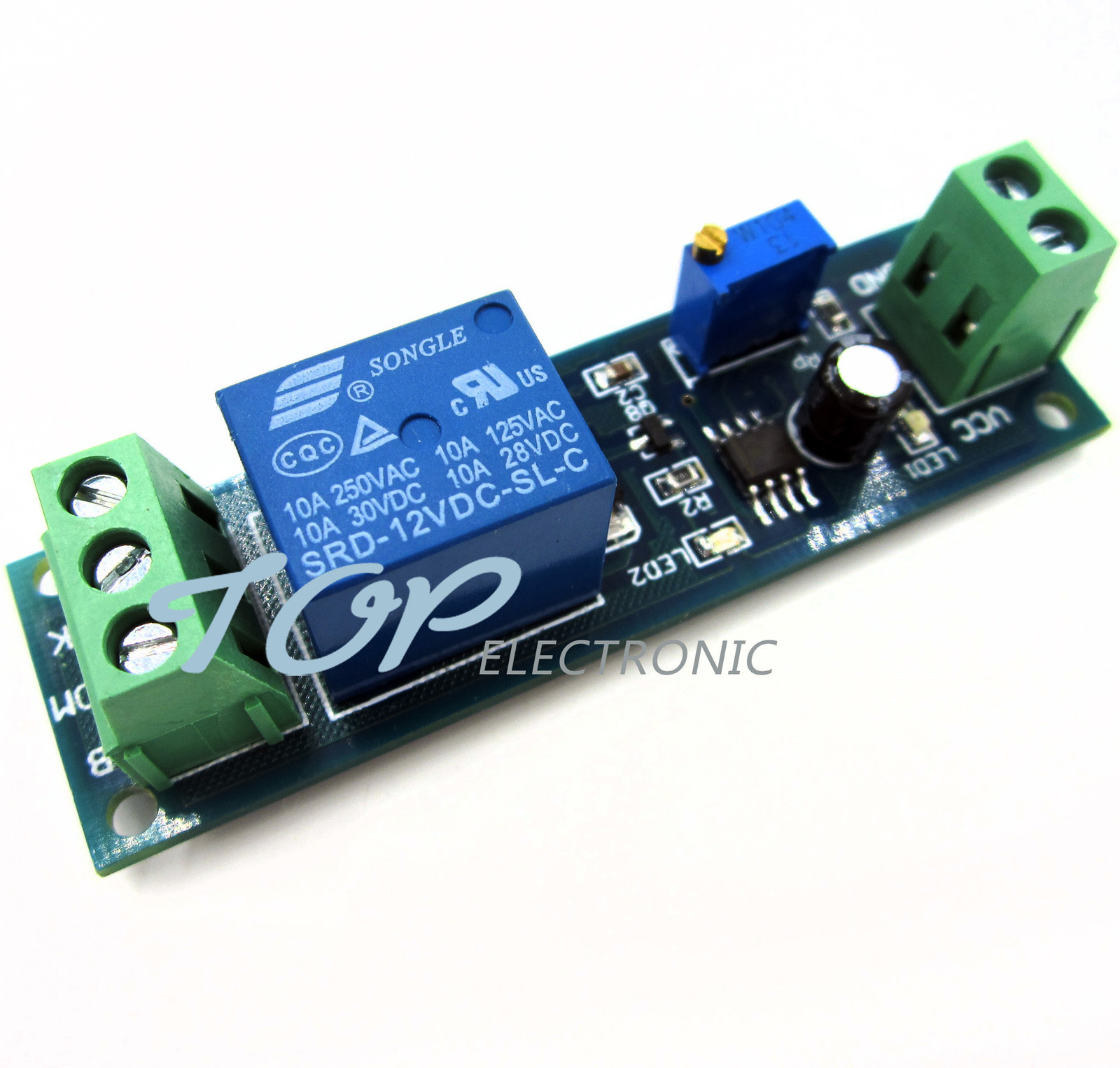 12V Delay Timer Switch Adjustable Relay module 0 to 10 Second NE555 Oscillator