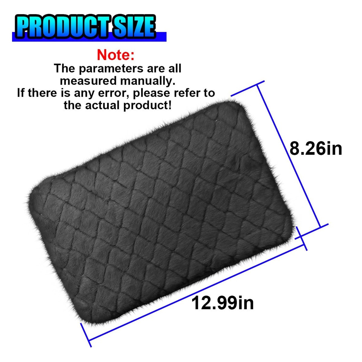 Car Center Console Cover, Comfortable Warm Armrest Box Cushion Pad, Breathabl…