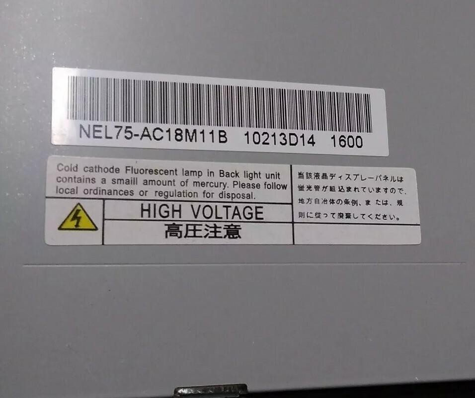 TOSHIBA LT085AC18M00 NEL75-AC18M11B LED display screen panel 8.5inch