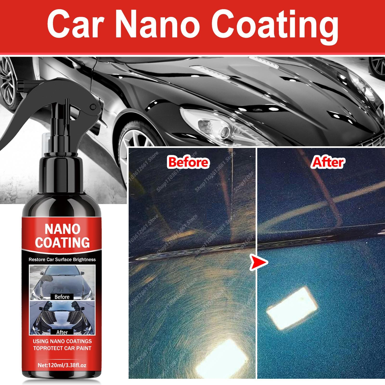 Graphene Nano Ceramic Car Coating Kit, Universal Pro Paint Protection Gloss UV