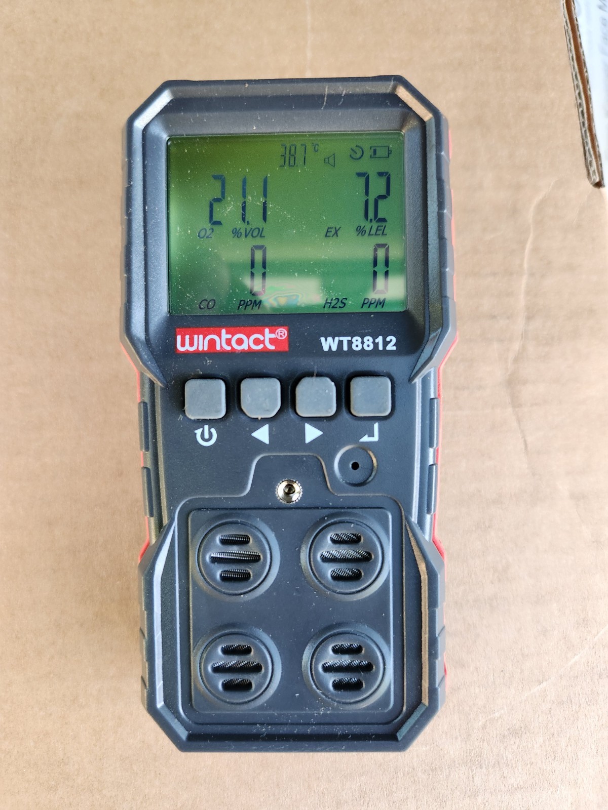 DEAD PIXEL – Wintact WT8812 Digital 4-in-1 Compound Gas Monitor CO H2S O2