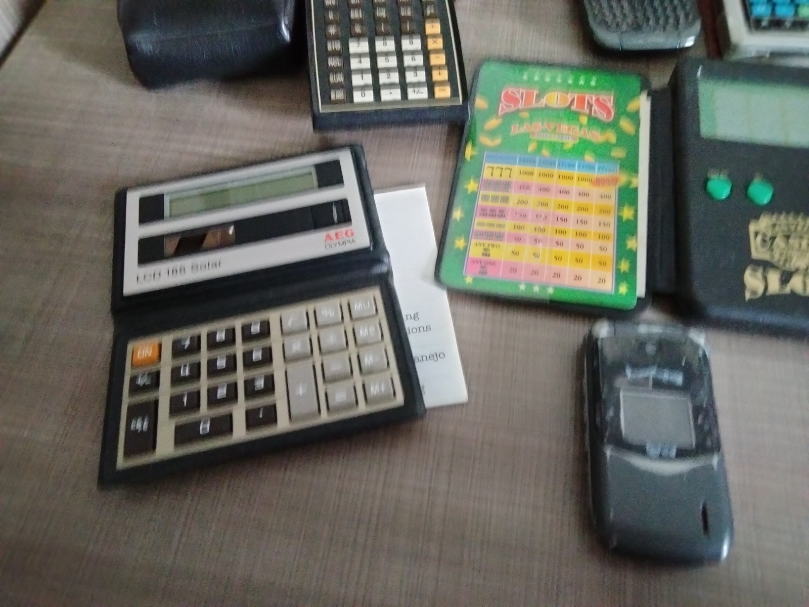 Vintage Junk Drawer Lot of Electronic Gadgets – Games – Calculators -Blackberry