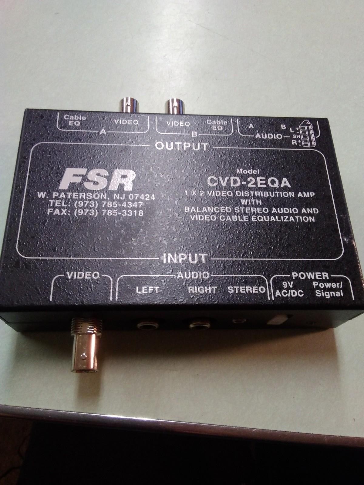 FSR CVD-2EQA Video and Stereo Audio Distribution Amp