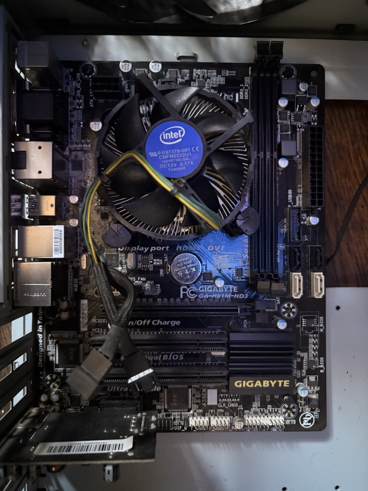 Gigabyte Motherboard + Intel i5 CPU + PC Power Supply Bundle
