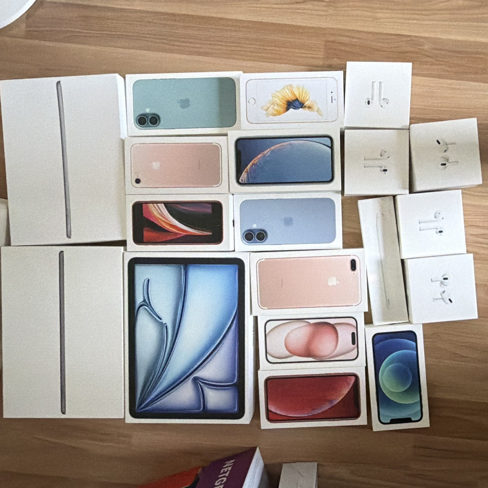 Apple Mixed Lot iPhone iPad AirPods Boxes, EMPTY BOXES