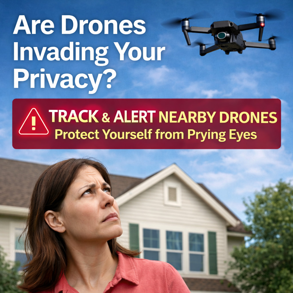 Portable Drone Detection Device – Remote ID UAV & Pilot Tracking System Phone