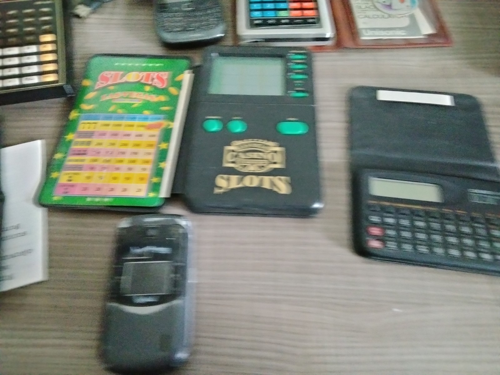 Vintage Junk Drawer Lot of Electronic Gadgets – Games – Calculators -Blackberry