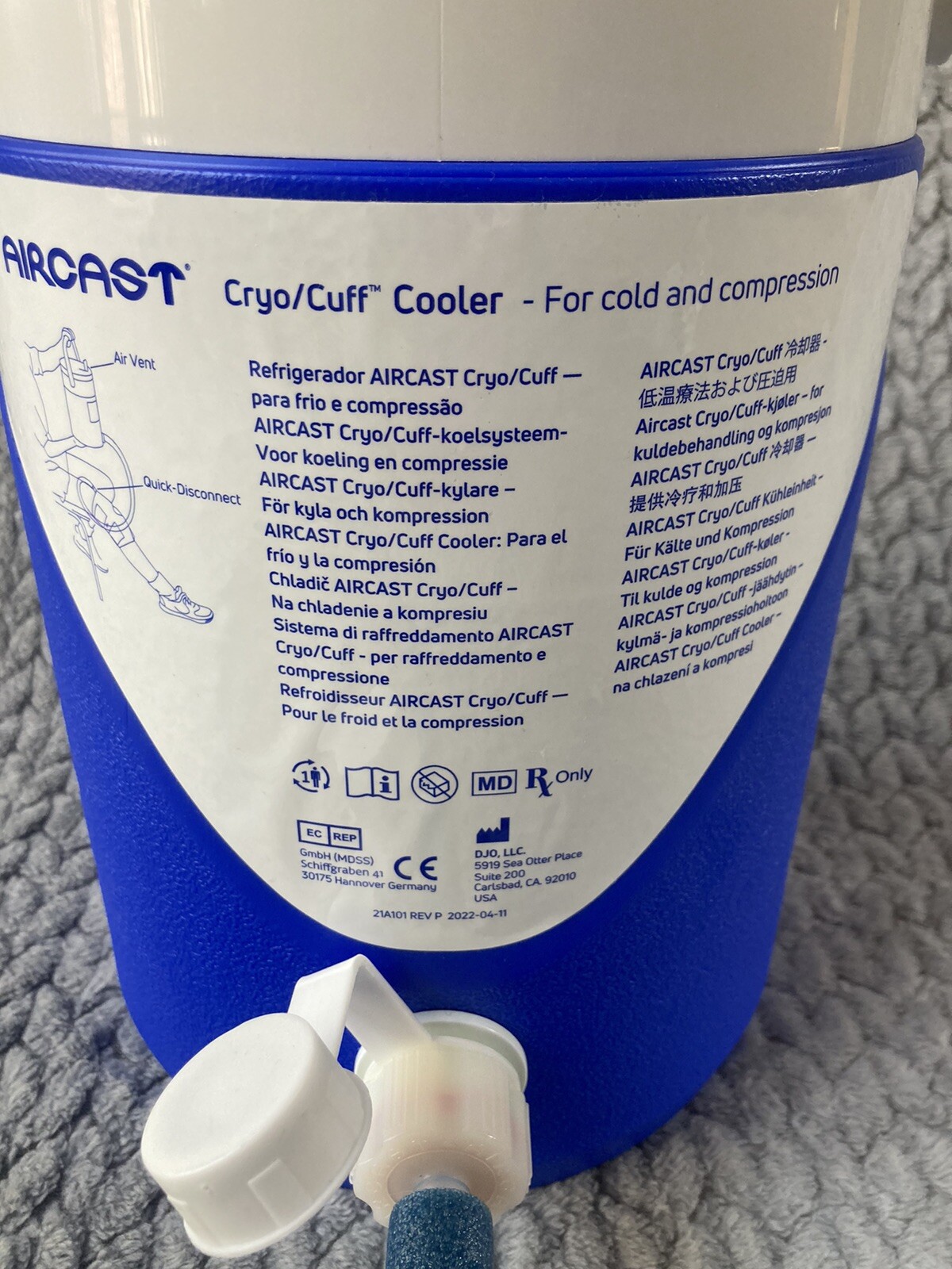 AIRCAST Cryo/Cuff CryoCuff Cooler – Cooler Foil Only #2125 – Used Ready To Use
