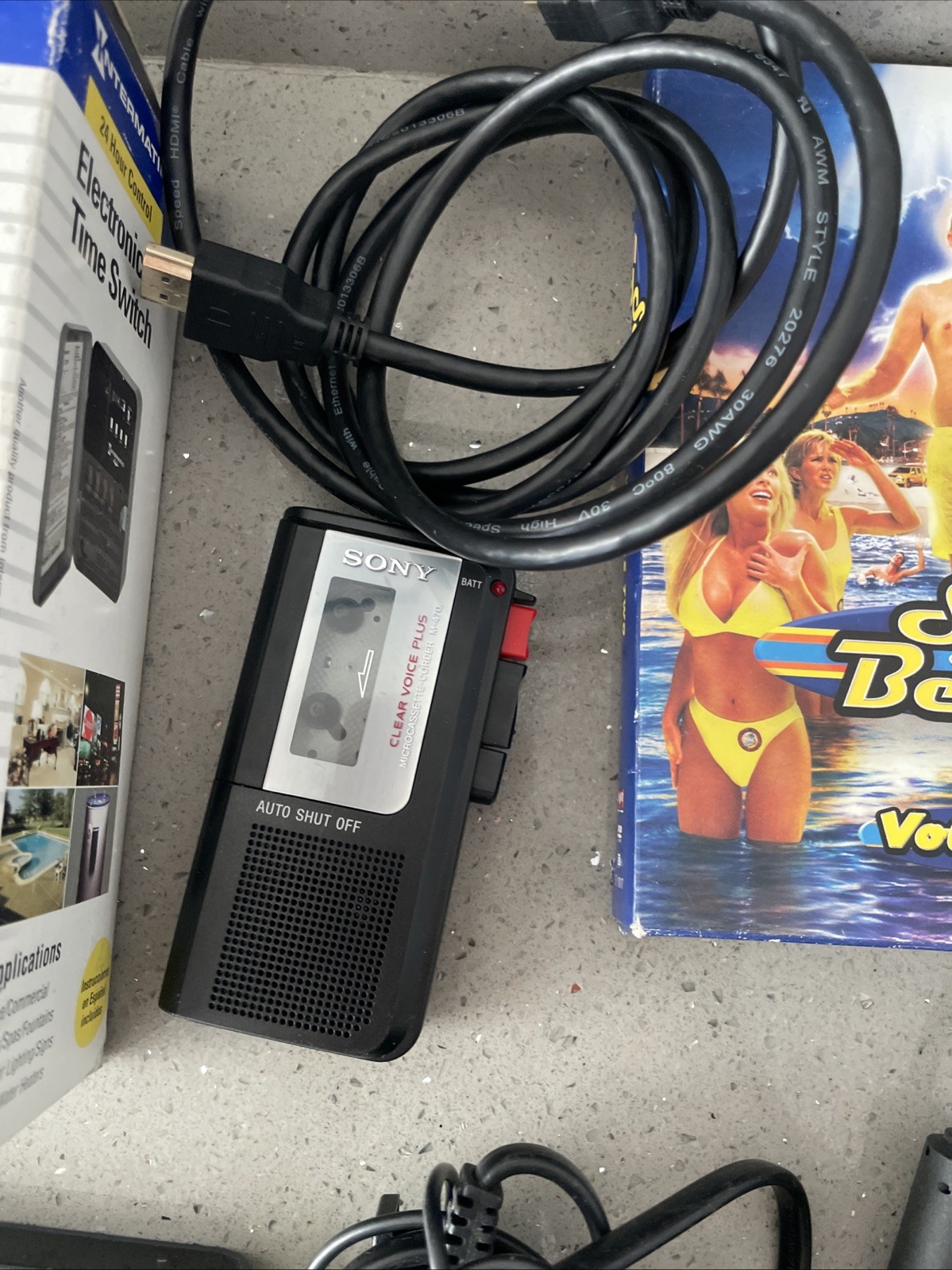 Lot of Electronics Uncleaned Untested Parts ONLY Sony Walkman Intermatic AT&T