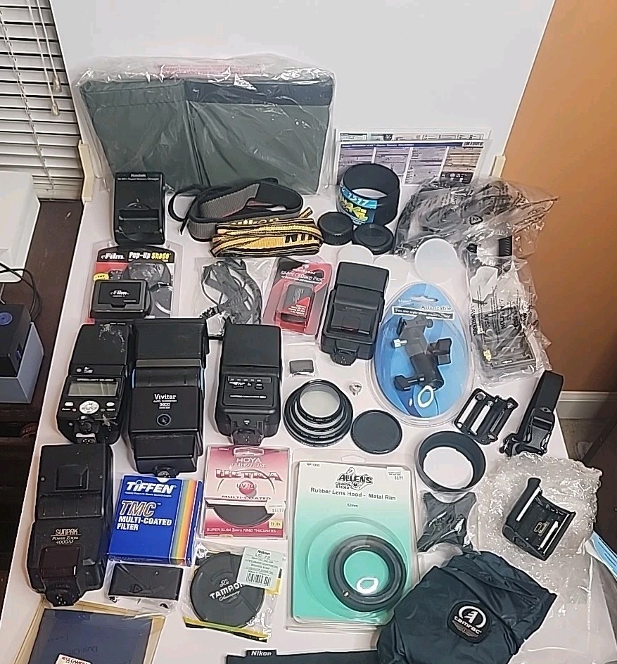 Assorted Lot Of Photography Equipment/ Parts ~ Cables, Electronics ~ AS IS Mixed