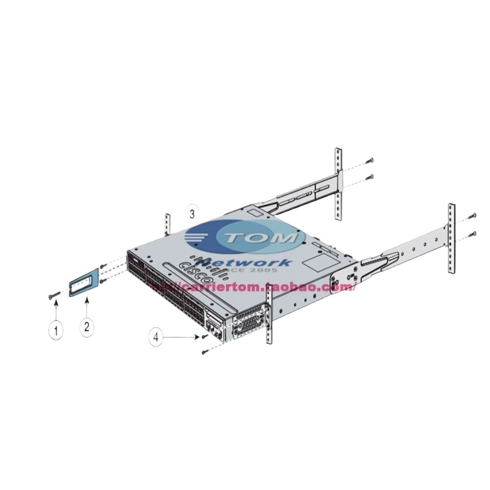 1PC 4PT-KIT-T1=Rail mounting bracket