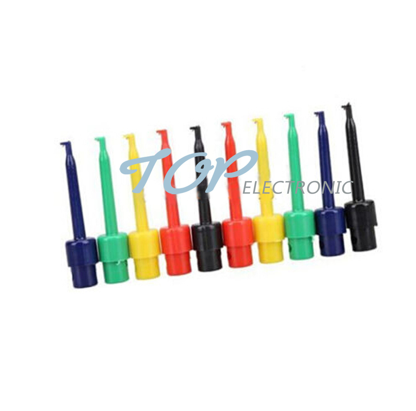 20pcs Large Size Round Single Hook Clip Test Probe for Electronic Testing