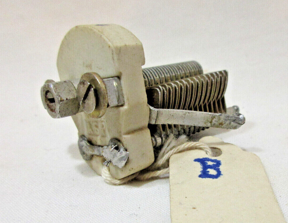 Vtg. Pre-owned Very RARE WWII Air-Dielectric Variable Capacitors (Trimmers)