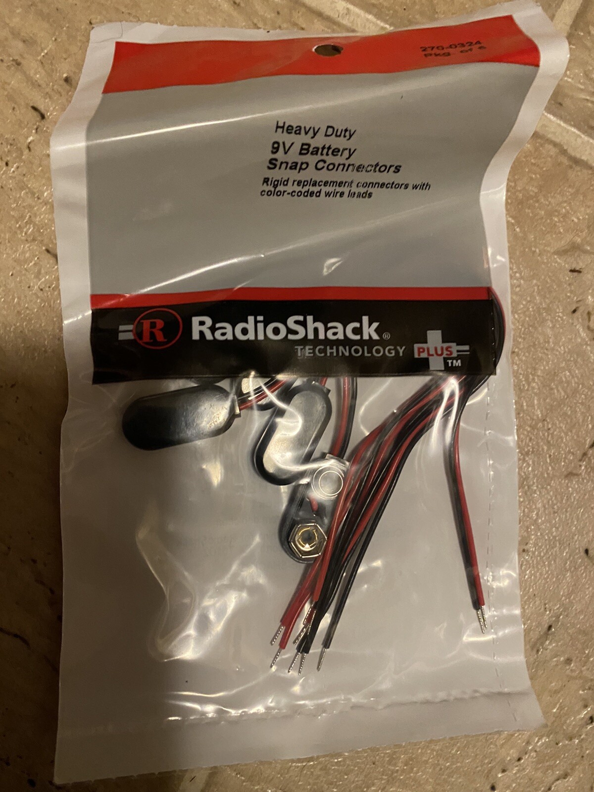 Lot of Radio Shack Parts 9v Battery Snap Connectors +