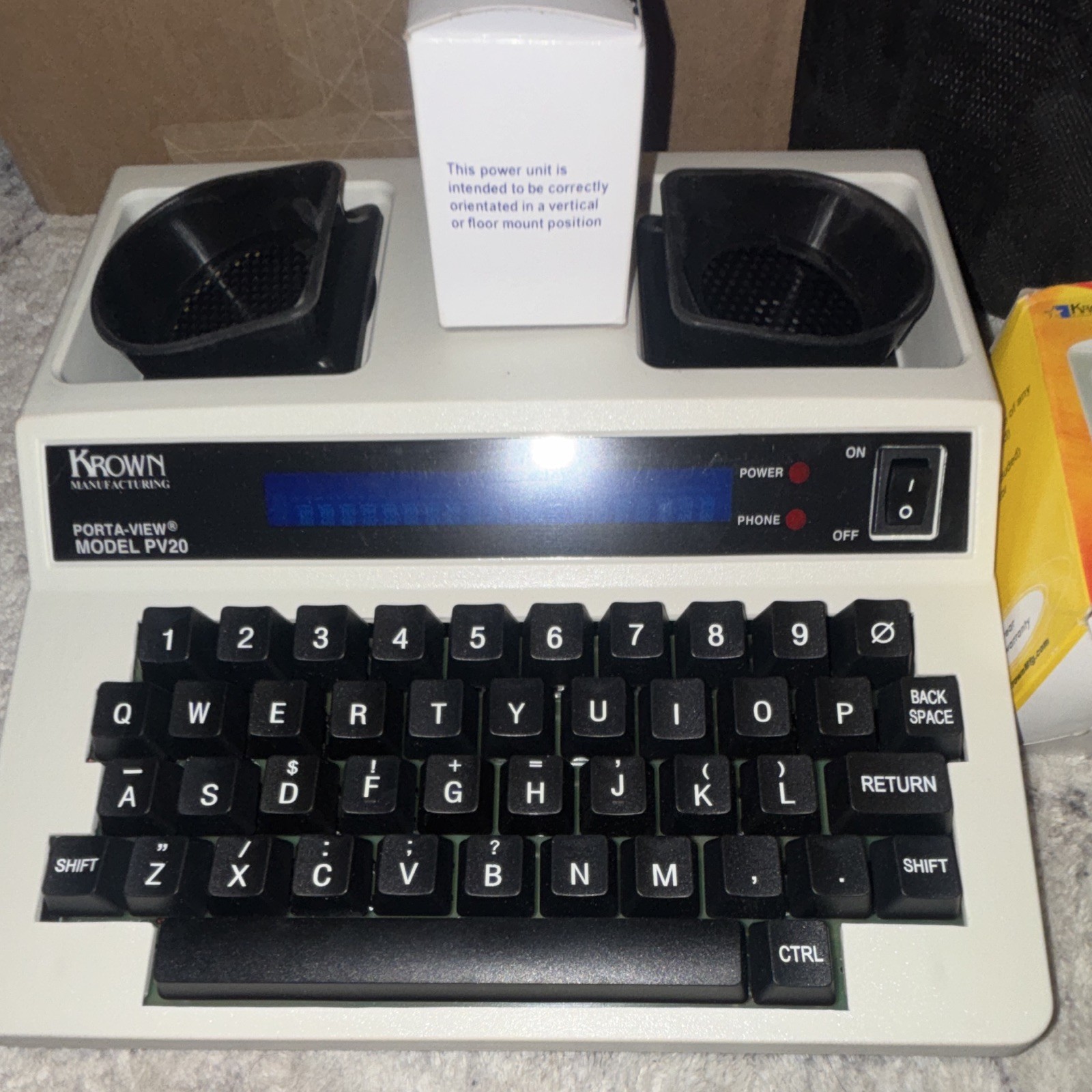 Krown Porta-View PV20 TTY w/ Door Knocker 125, Telephone Signaler & VibAlert