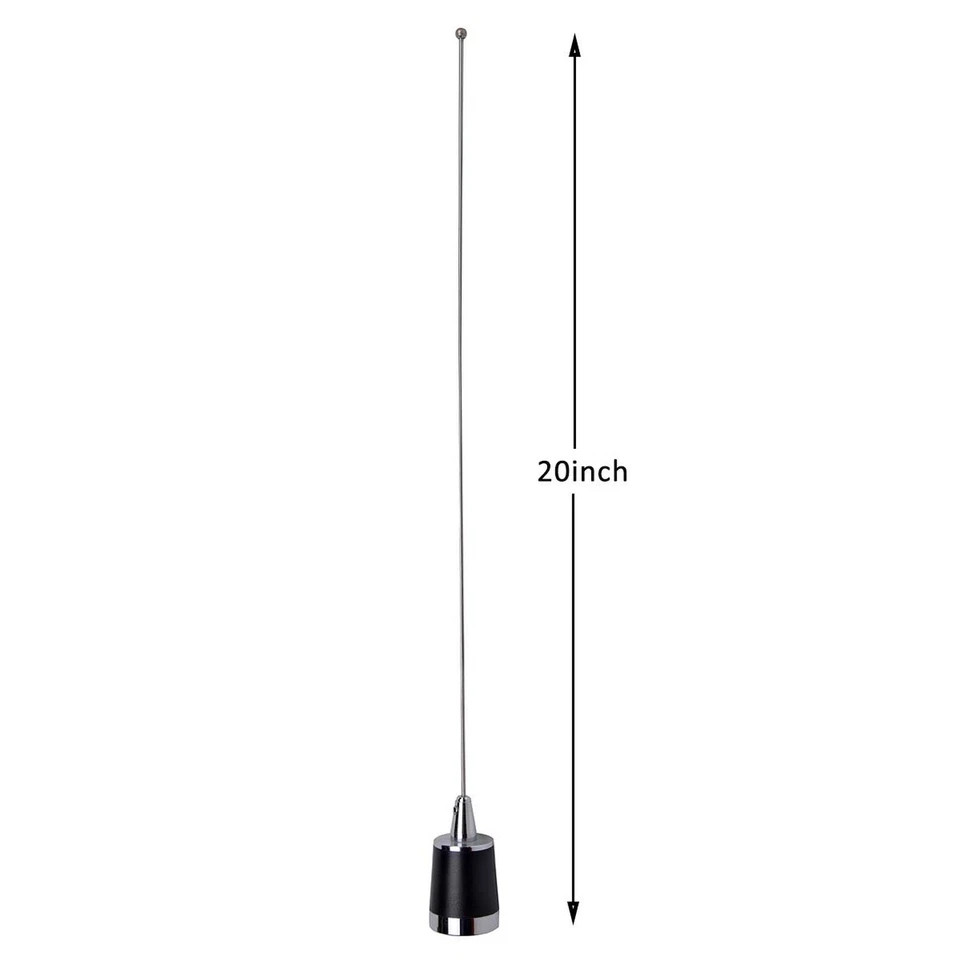 HYS Amateur Antennas Dual-Band NMO 20 Inch Antenna VHF 144/UHF 430MHz NMO L S…