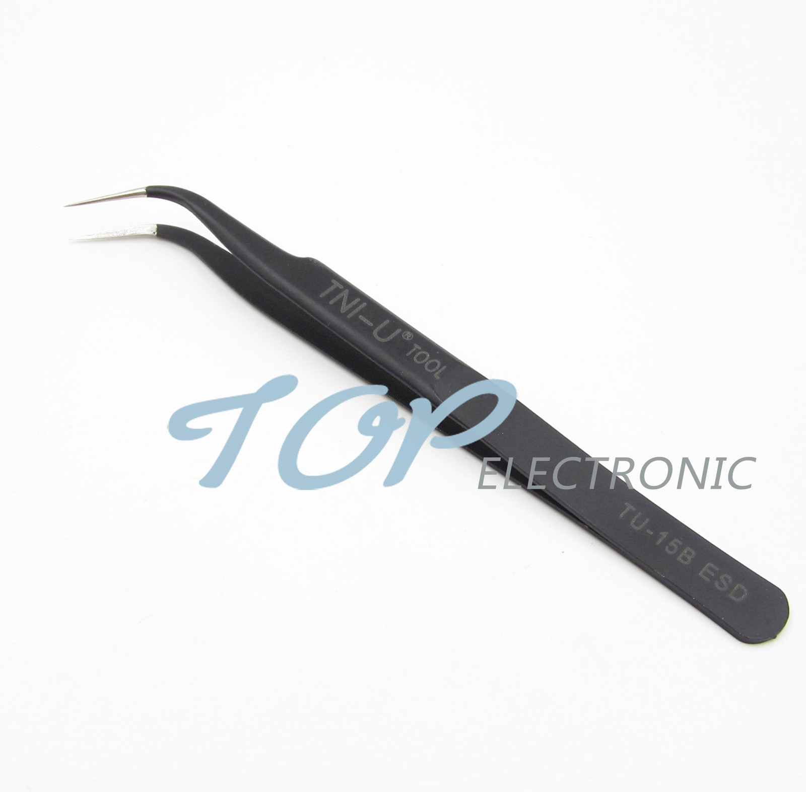 5PCS Non-magnetic Elbow Tweezers TU-15B Anti-static Tweezer