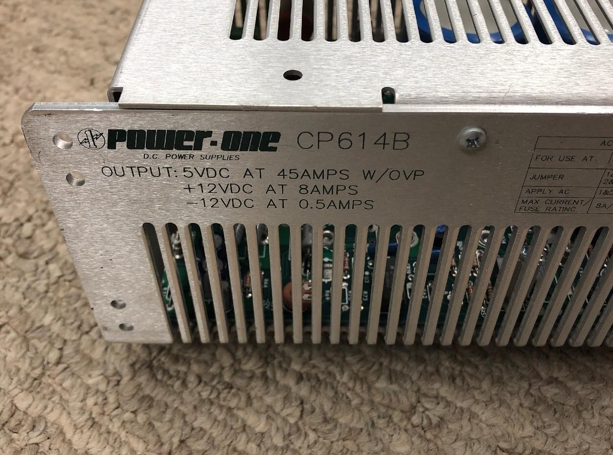 POWER-ONE CP614B DC POWER SUPPLY 5 VDC/12 VDC