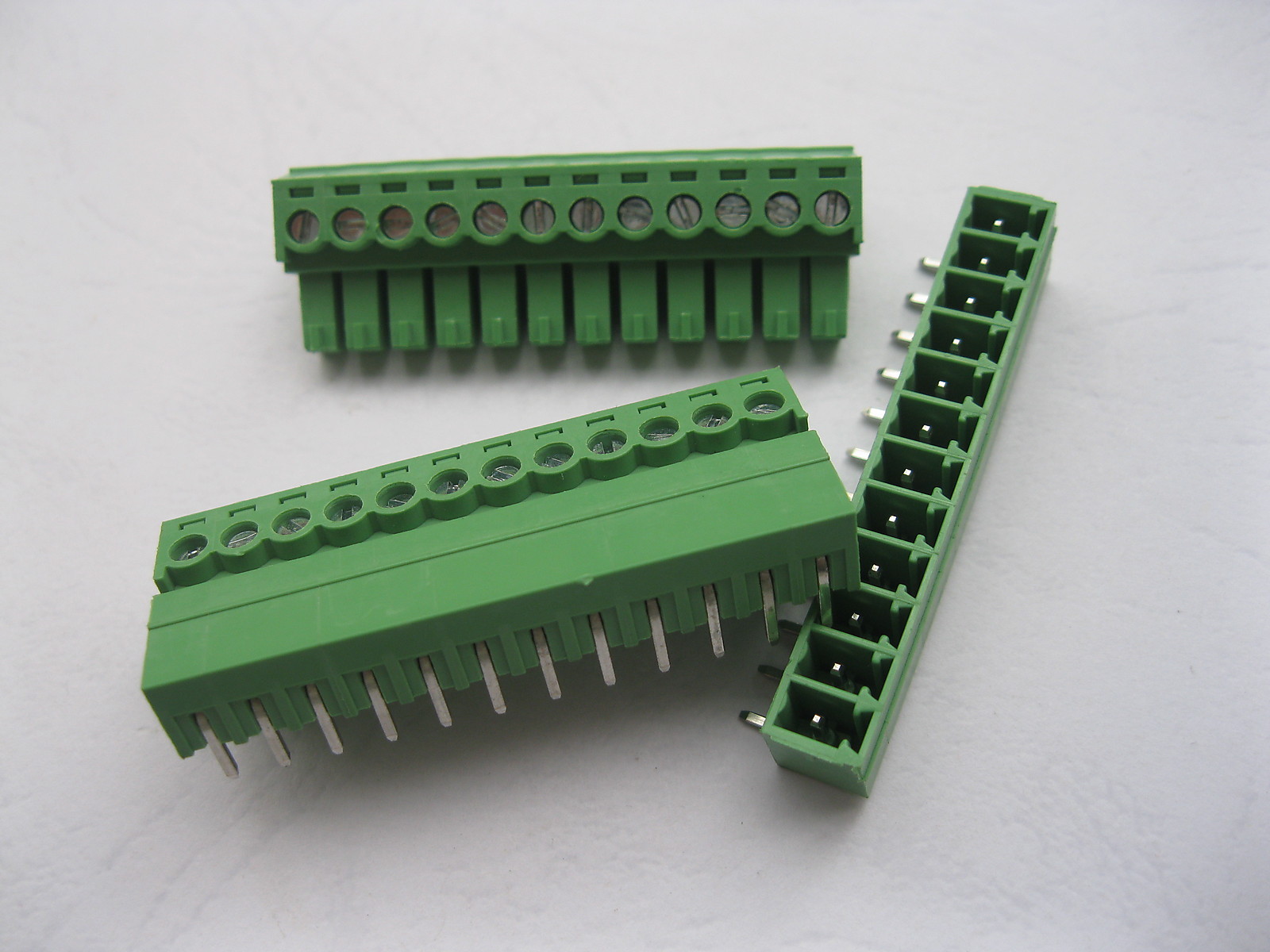 5 pcs Angle 90° 12 pin / way 3.5mm Screw Terminal Block Connector Pluggable Type