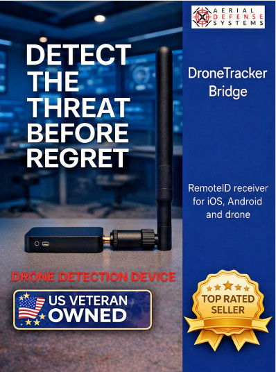 Drone Detection & Tracker Bridge – Handheld Remote ID Receiver for iOS & Android