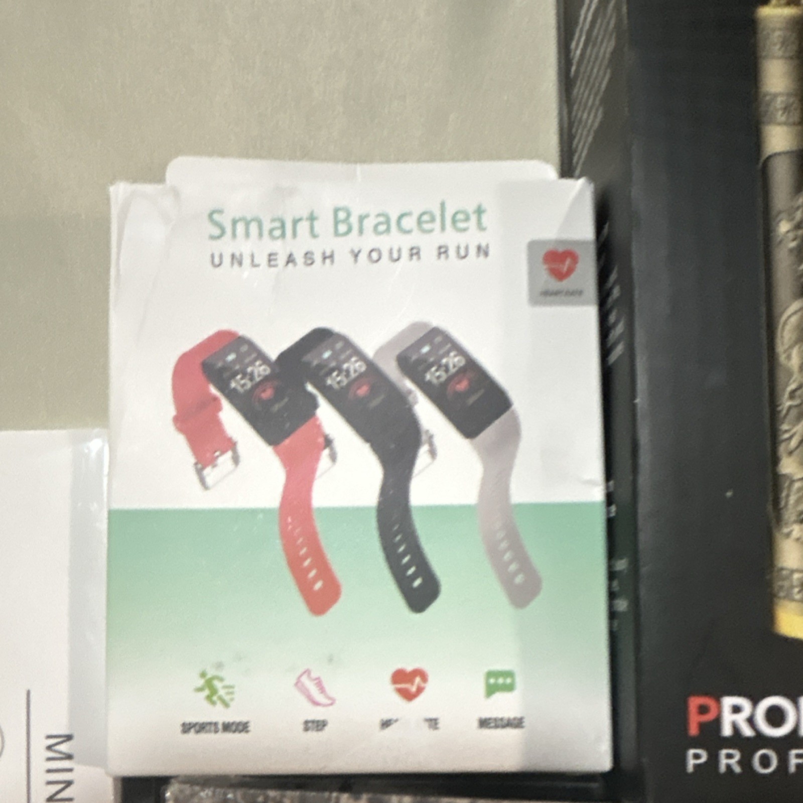 Atmos Fit Stride Smart Watch, Bracelet, Hair Trimmer, Mini Magic Sticker Lot