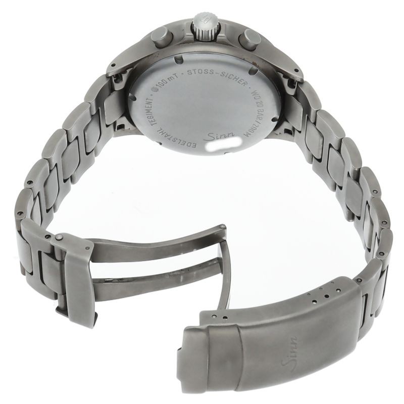 Sinn Watch 756 Chronograph 40mm Stainless Steel Men’s Black Dial w/Box, Warranty