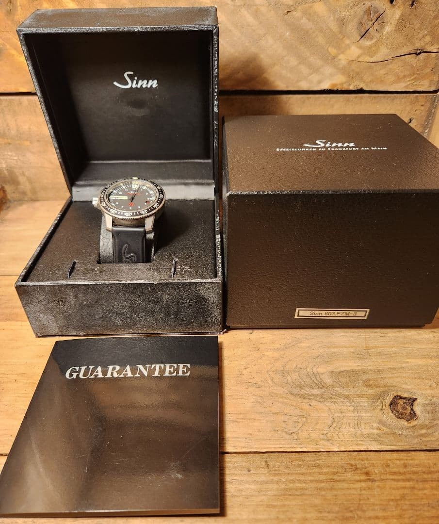 Sinn Watch EZM3 Automatic Black Date Round Dial Men’s Box Accessary Authentic