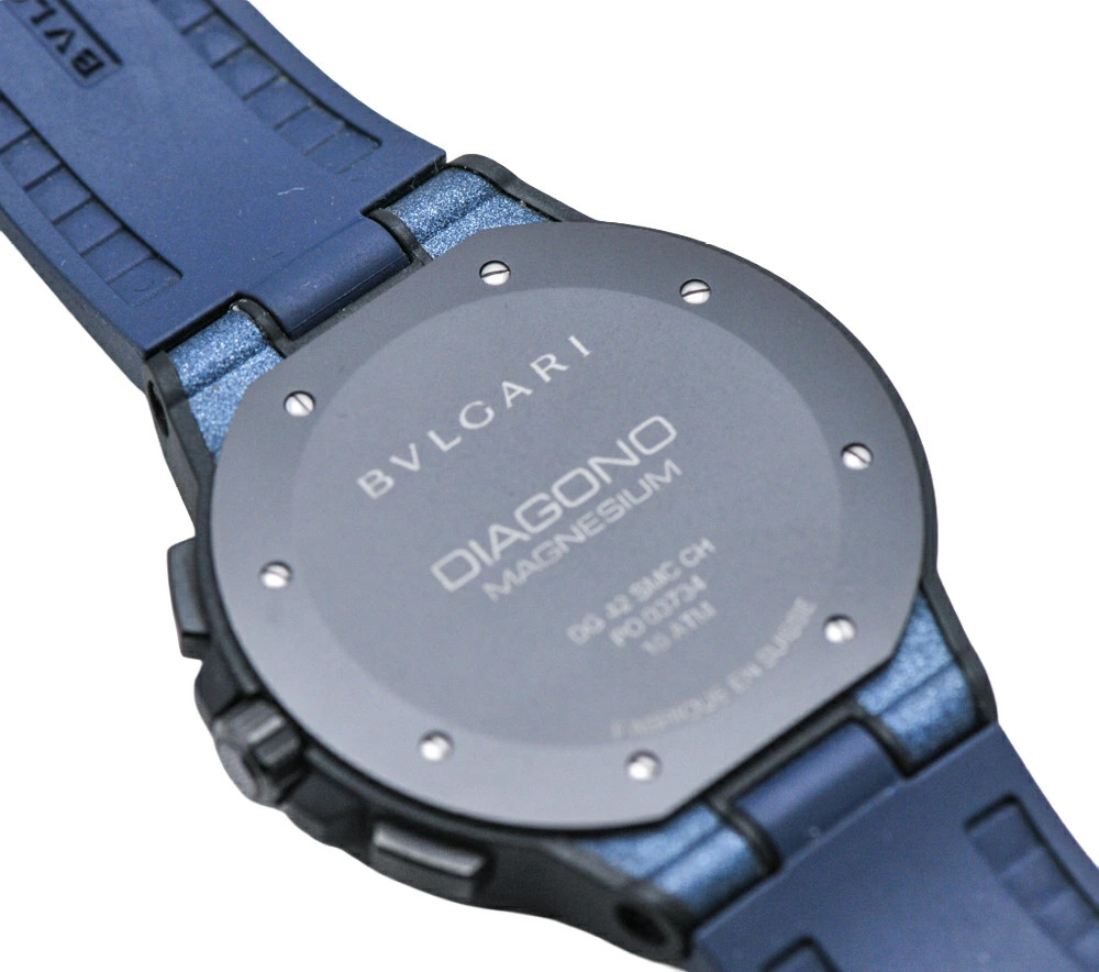 BVLGARI Watch Diagono Magnesium Blue/Black AT Ref. DG42SMCCH Chronograph Men’s