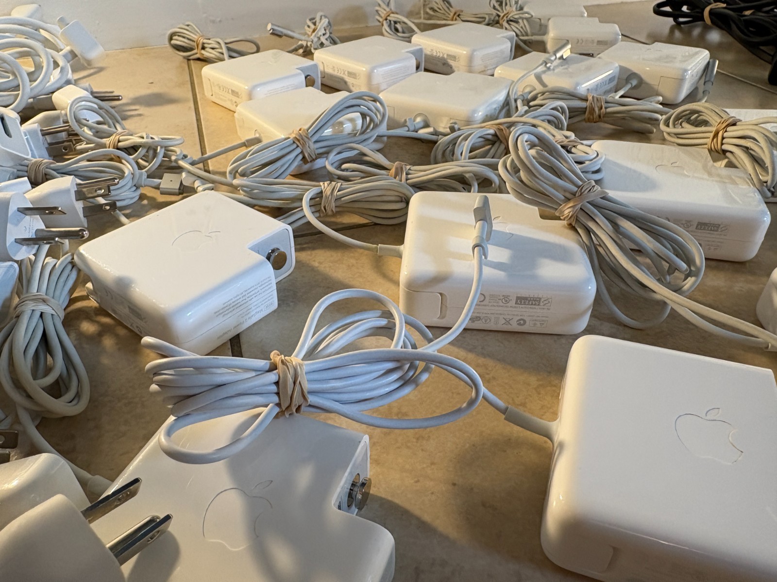 Lot of (49) Genuine Apple Adapters Cables & Accessories Mixed Bundle Converters