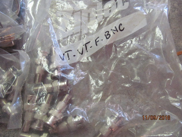 Large lot of Coax fittings and computer fittings