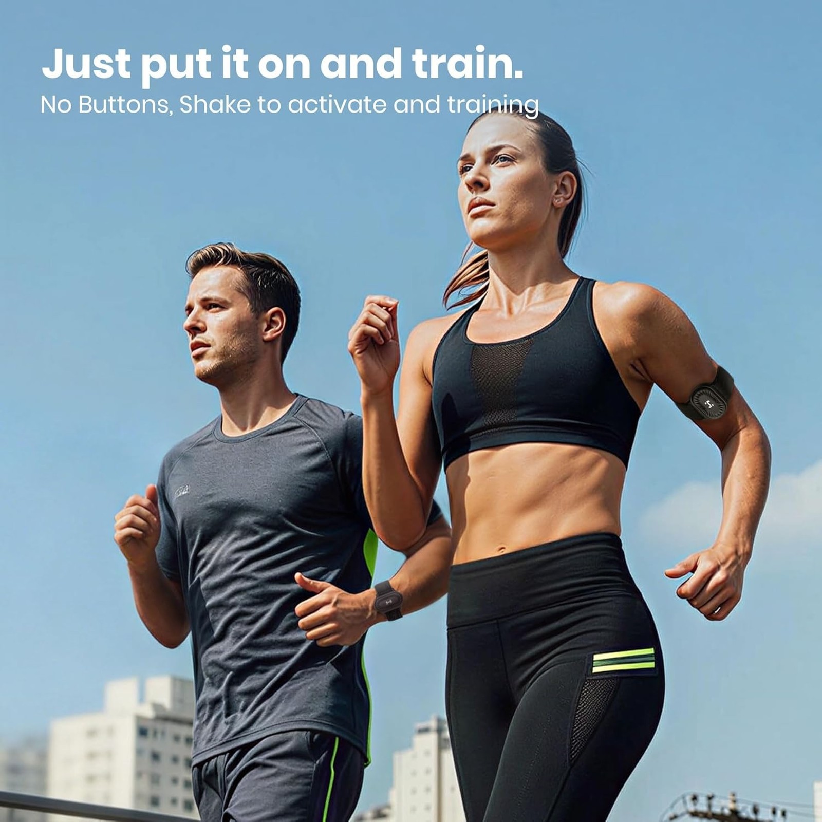 HandPlus Heart Rate Monitor Armband Optical Fitness Tracker, Zone Accuracy