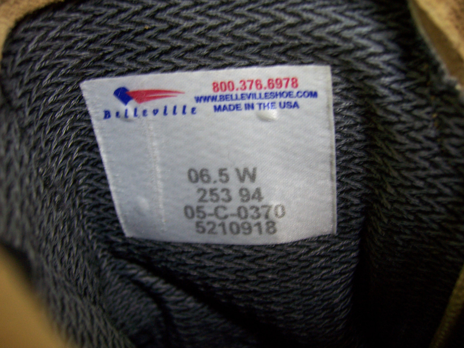 NEW Belleville Army Flight & Combat Boot 6.5W Gore-Tex Temp. Weather 05-C-0370