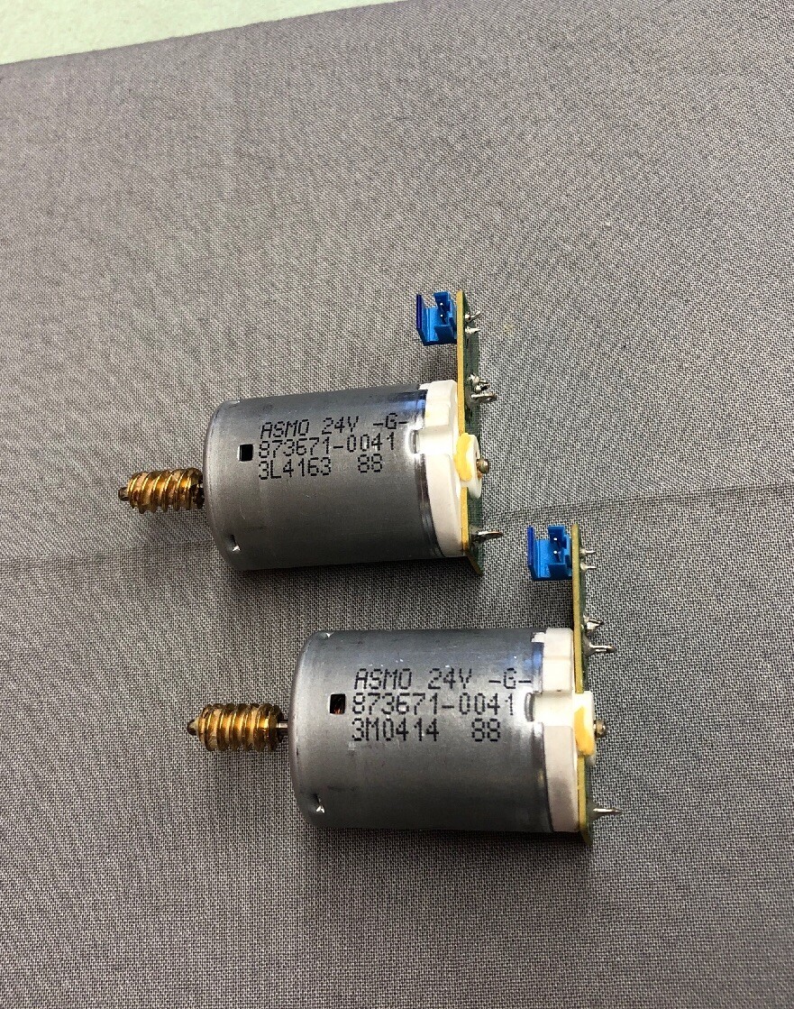 LOT OF 2 HIGH SPEED 2 TERMINAL ELECTRIC MAGNETIC MICRO MOTOR 873671-0041 24V