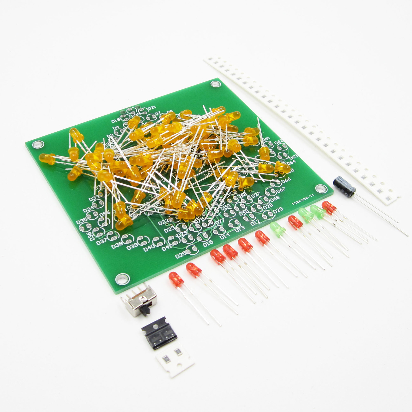 DIY Kit Wobbly Windbell Fun electronic Wring 83 LEDs 5-9V 92*89MM Wind bell New