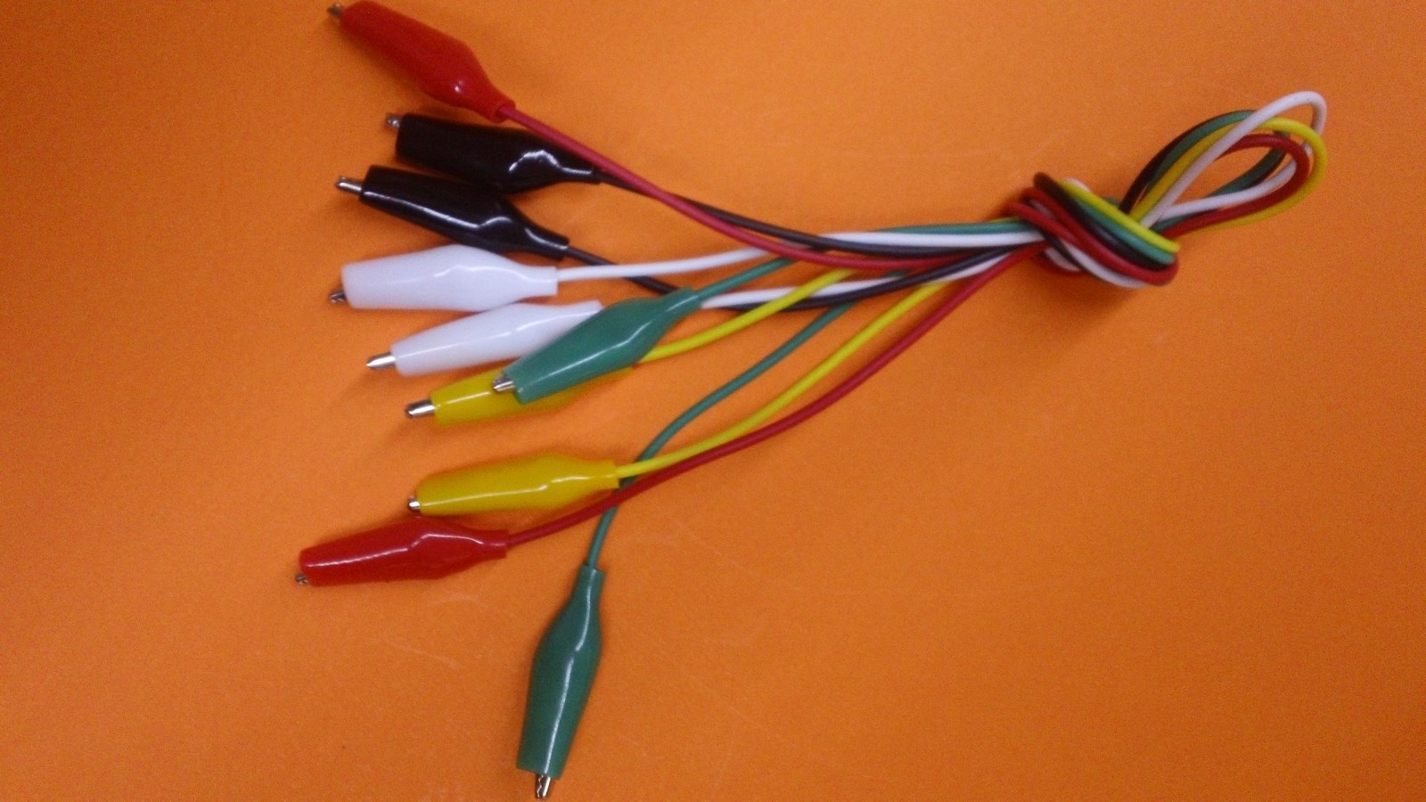 5 X – 18″ DOUBLE end ALLIGATOR clips wire cords with alligator clips on the end